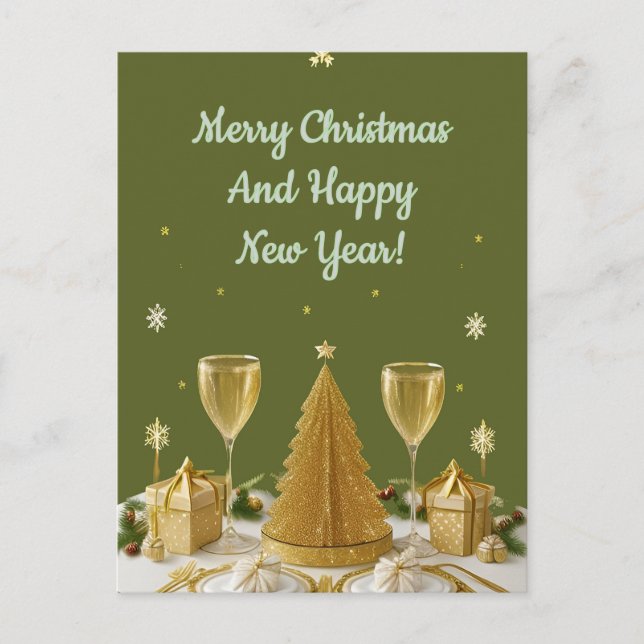 Elegant Christmas Card Design  (Front)