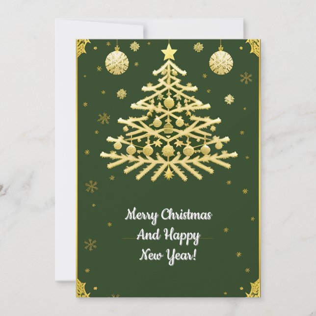 Elegant Christmas Card Design  (Front)