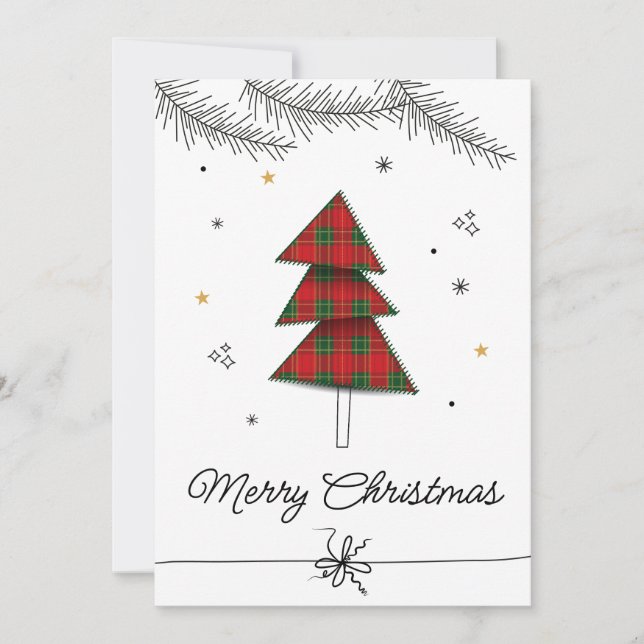 Elegant Christmas Card | Festive Holiday Greeting (Front)