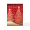 Elegant Christmas Cards Sparkling Trees Red