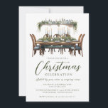 Elegant Christmas Dinner Corporate/Personal  Invitation<br><div class="desc">Elegant Christmas Dinner Corporate/Personal Invitation - is the perfect invitation for your Christmas Dinner/Party. Elegant watercolor artistry with modern,  script typography,  perfect for your company or personal Christmas Party/Dinner.</div>