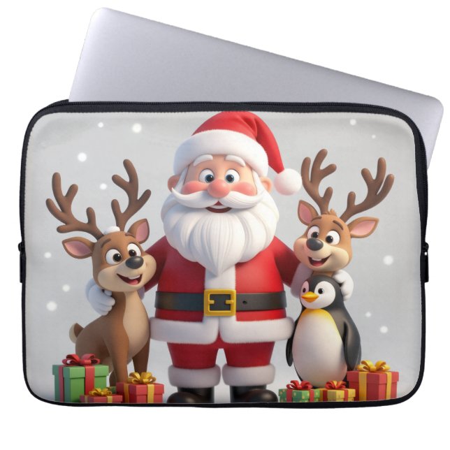 Elegant Christmas Electronics Bag (Front)