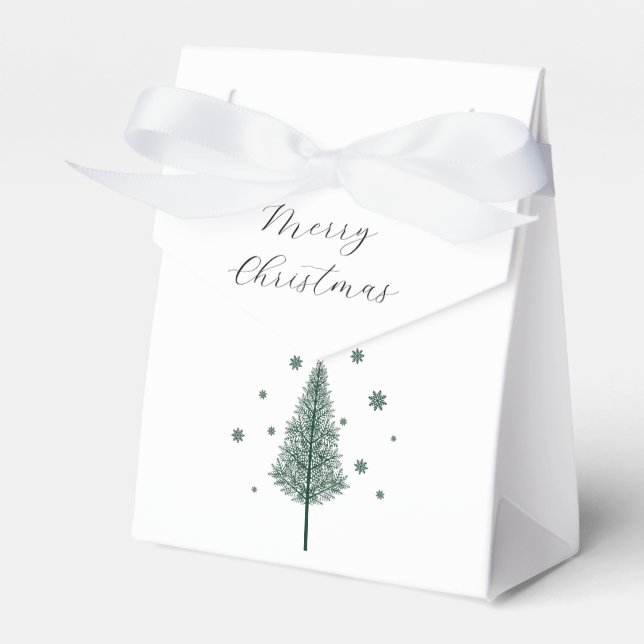 Elegant Christmas Favor Box (Front Side)