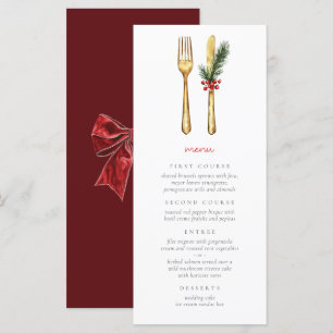 Elegant Christmas Festive  Menu