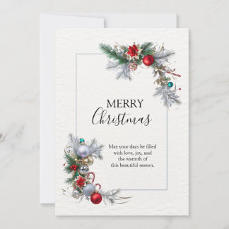 Elegant Christmas Frame Holiday Card