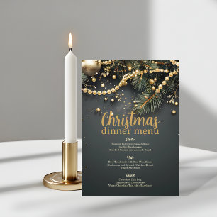 Elegant Christmas Garland Luxurious Non Photo Menu