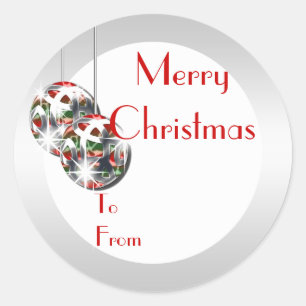 Elegant Christmas gift tag PERSONALIZE