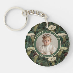 Elegant Christmas Gifts For Him Floral Calla Lilie Keychain