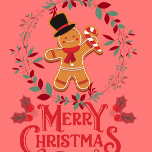 elegant christmas gingerbread Wrapping Paper