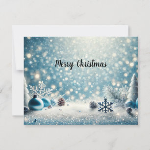 Elegant Christmas Glitter Background with Copyspac Holiday Card