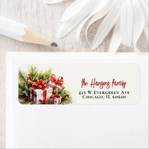 Elegant Christmas Greenery and Gifts