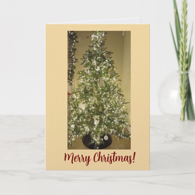 Elegant Christmas Greeting Card (Front)