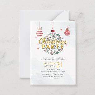 Elegant Christmas Holiday Party Invitation
