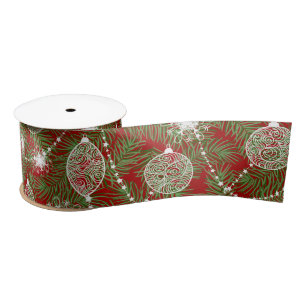Elegant Christmas Holiday Tree Decorations Satin Ribbon