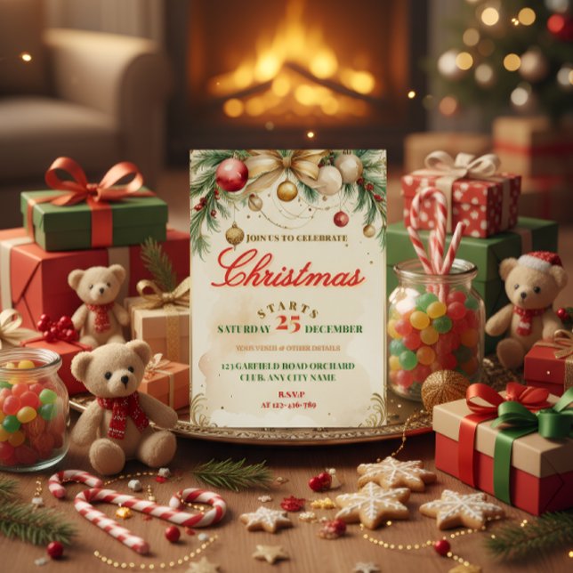 Elegant Christmas Invitation Card (Créateur téléchargé)
