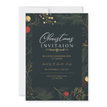Elegant Christmas Invitation Card