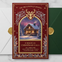 Elegant Christmas Invitation | Holiday Party Card