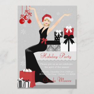 Elegant Christmas Invitations Party Gifts Invite