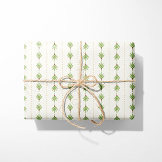 Elegant Christmas Mistletoe Wrapping Paper