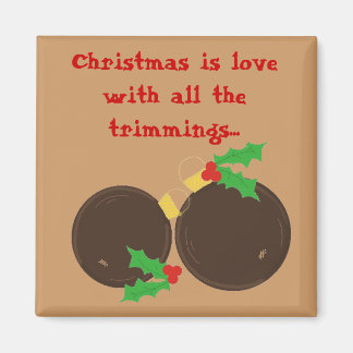 Elegant Christmas Ornaments Magnet