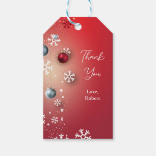 elegant christmas party celebration thank you gift tags