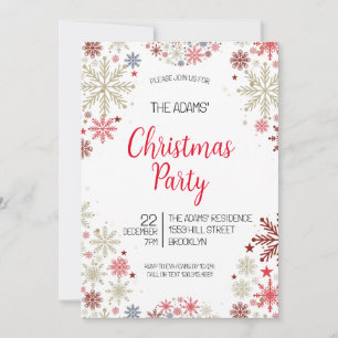 Elegant Christmas Party Invitation