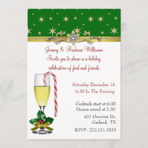 Elegant Christmas Party Invitation