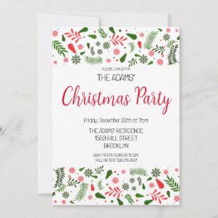 Elegant Christmas Party Invitation