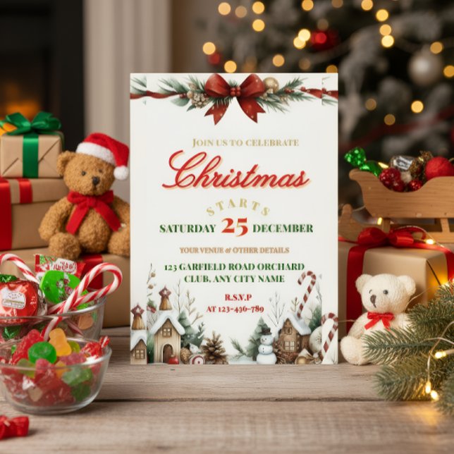 Elegant Christmas Party Invitation (Creator Uploaded)
