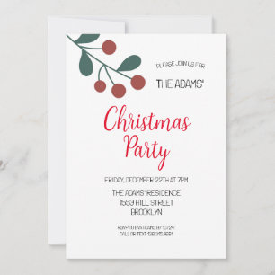 Elegant Christmas Party Invitation