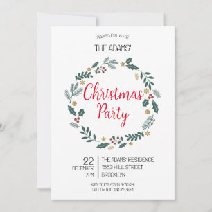 Elegant Christmas Party Invitation