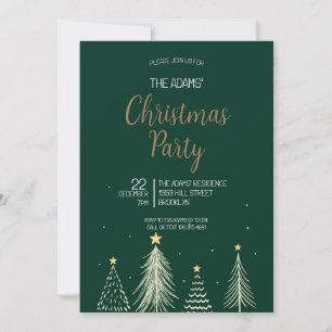 Elegant Christmas Party Invitation