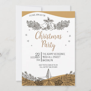 Elegant Christmas Party Invitation