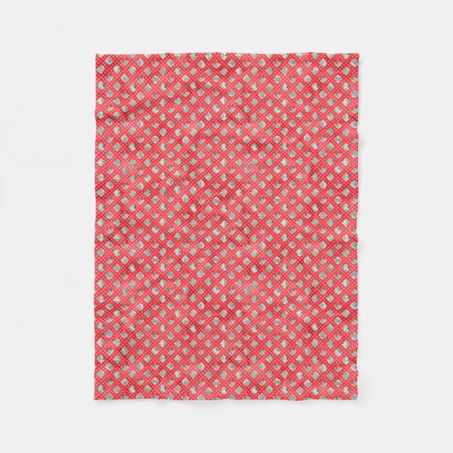 Elegant Christmas Pattern Fleece Blanket (Front)