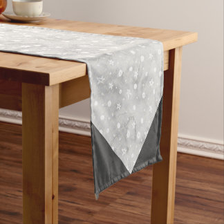 Elegant Christmas Pattern Short Table Runner