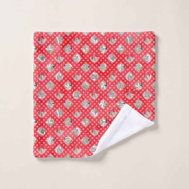 Elegant Christmas Pattern Wash Cloth (Wash Cloth)