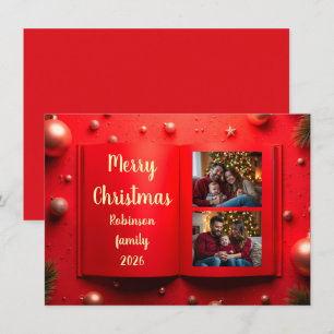 Elegant Christmas photo card 2026