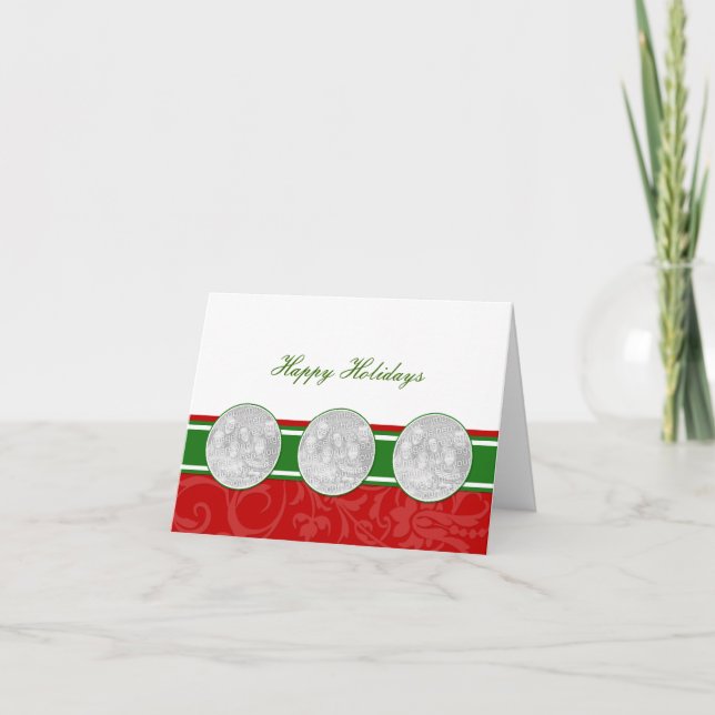 Elegant Christmas Photo Greeting Cards (Front)