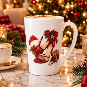 Elegant Christmas Red High Heel Mug–Christmas mug