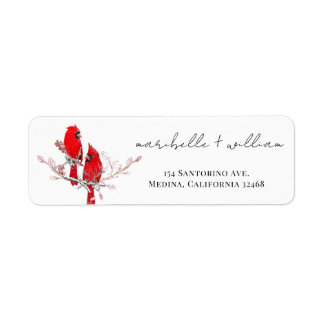 Elegant Christmas Return Address Label