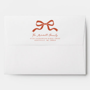 Elegant Christmas Ribbon Bow - Red Envelope