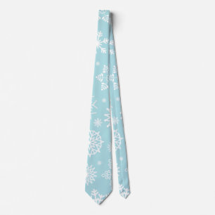 Elegant Christmas Snowflakes   Necktie