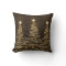Elegant Christmas Sparkling Trees Black Brown