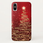 Elegant Christmas Sparkling Trees Red Case-Mate iPhone Case<br><div class="desc">Elegant Christmas Sparkling Trees Red designer gift. An elegant birthday gift idea for any teenager and adult. Fully customizable! Easy to use and easy to personalize.</div>