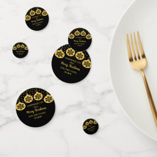 Elegant Christmas Table Confetti