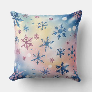 Elegant Christmas Throw Pillow– Red & Gold Holiday Pillow