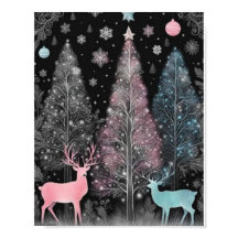 Elegant Christmas Tree and Deer