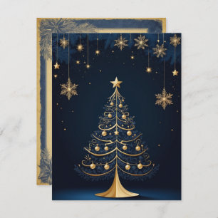 Elegant Christmas Tree Candle and Gift Card