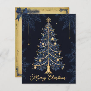 Elegant Christmas Tree Candle and Gift Card