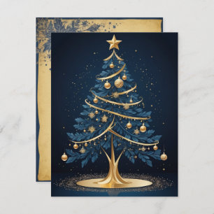 Elegant Christmas Tree Candle and Gift Card